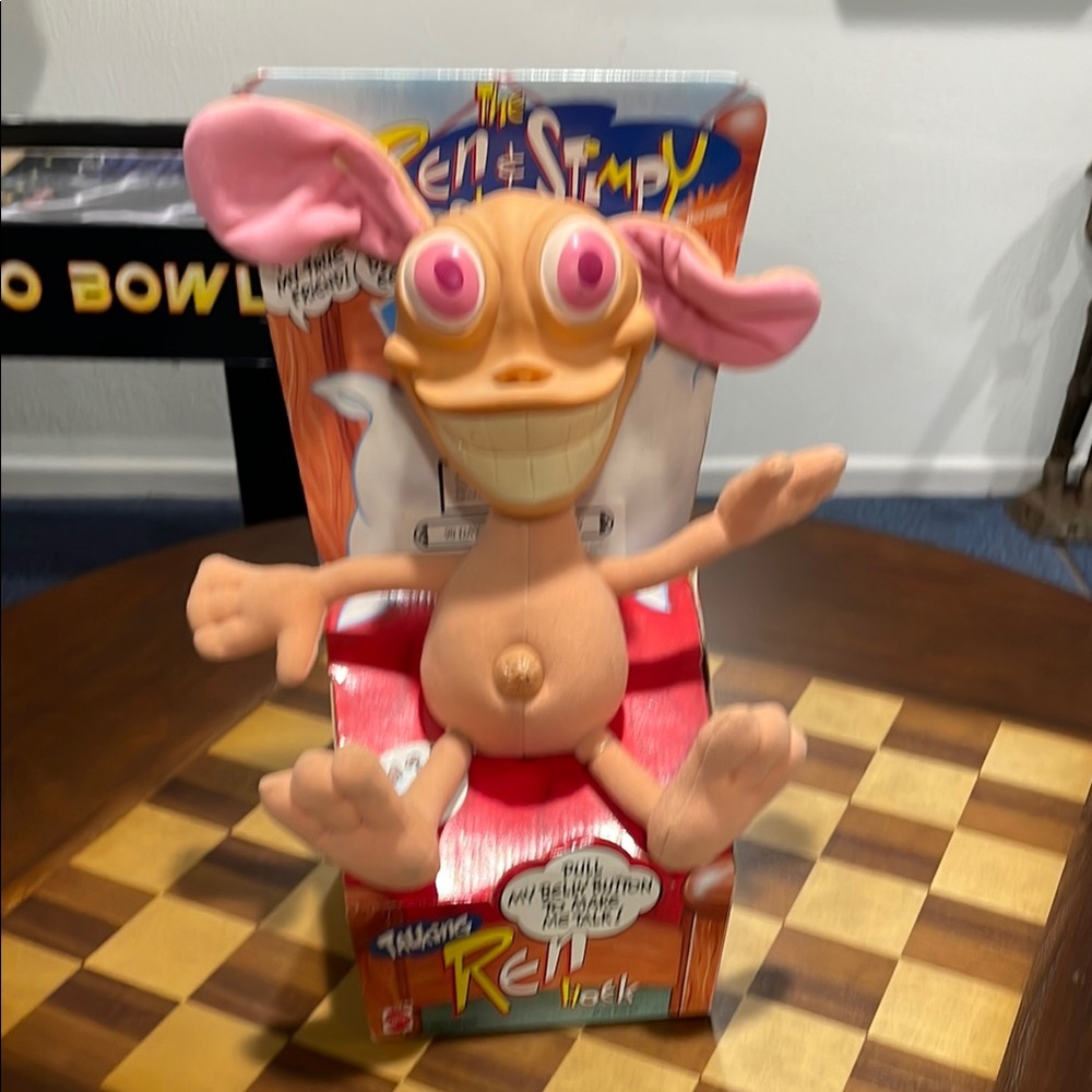 Plush Toy The Ren and Stimpy show talking Ren Hoek